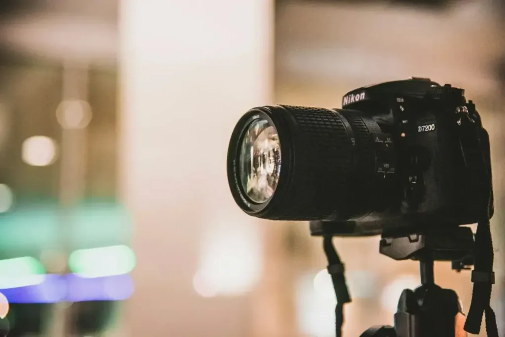 Camera in work mode
