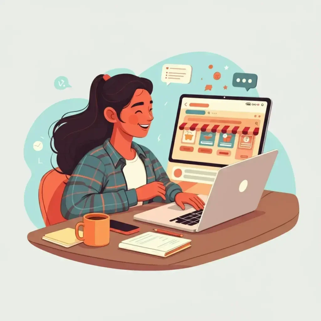 Dropshipping side hustle from home