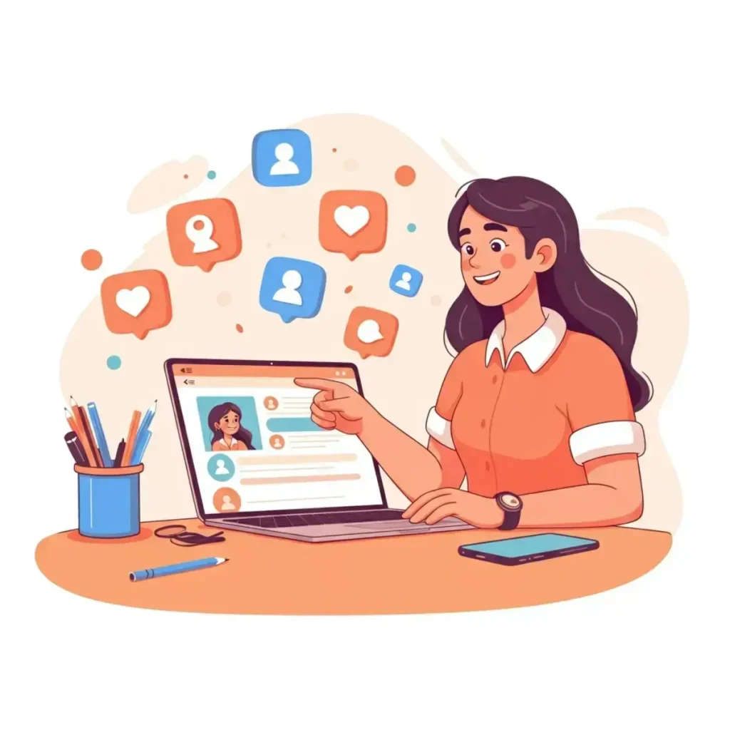 Social media management side hustle from home